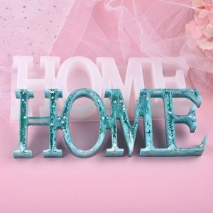 Decorative Letter Home Design Silicone Mold
