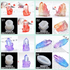 Resin Crystal Cluster Stone Mold – No.4