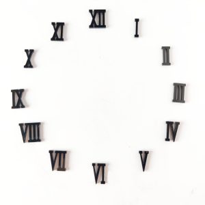 Clock Numbers – Acrylic (ROMAN) BLACK
