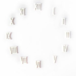 Clock Numbers – Acrylic (ROMAN) WHITE