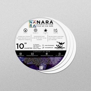 NARA Synthetic Paper – 10″ Circles – 10 Sheets (330 microns)